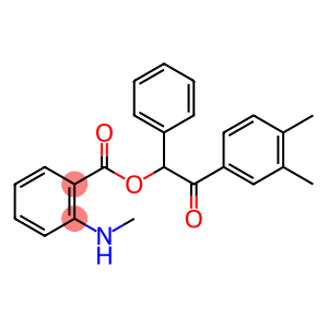 2-(3,4-dimethylphenyl)-2-oxo-1-phenylethyl 2-(methylamino)benzoate