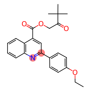 3,3-dimethyl-2-oxobutyl 2-(4-ethoxyphenyl)-4-quinolinecarboxylate