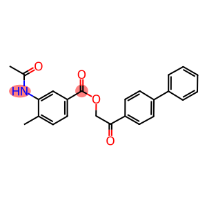 2-[1,1'-biphenyl]-4-yl-2-oxoethyl 3-(acetylamino)-4-methylbenzoate