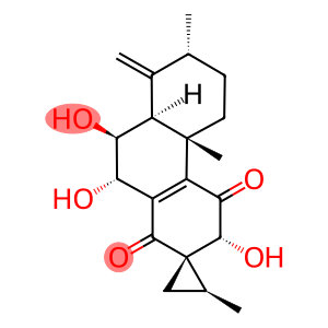 (1S,2S,3'R,4'bS,7'R,9'S,10'S)-4'b,5',6',7',8',8'aβ,9',10'-Octahydro-3',9',10'-trihydroxy-2,4'b,7'-trimethyl-8'-methylenespiro[cyclopropane-1,2'(1'H)-phenanthrene]-1',4'(3'H)-dione