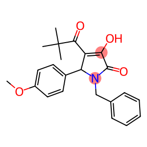 1-benzyl-4-(2,2-dimethylpropanoyl)-3-hydroxy-5-(4-methoxyphenyl)-1,5-dihydro-2H-pyrrol-2-one