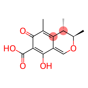 4,6-DIHYDRO-8-HYDROXY-3,4,5-TRIMETHYL-6-OXO-3H-2-BENZOPYRAN-7-CARBOXYLIC ACID