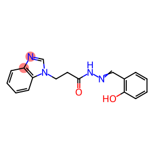 (E)-3-(1H-benzo[d]imidazol-1-yl)-N-(2-hydroxybenzylidene)propanehydrazide