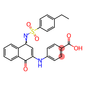 4-[(4-{[(4-ethylphenyl)sulfonyl]imino}-1-oxo-1,4-dihydro-2-naphthalenyl)amino]benzoic acid