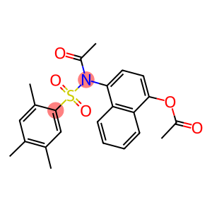 4-{acetyl[(2,4,5-trimethylphenyl)sulfonyl]amino}-1-naphthyl acetate