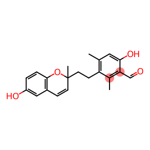 6-Hydroxy-3-[2-(6-hydroxy-2-methyl-2H-1-benzopyran-2-yl)ethyl]-2,4-dimethylbenzaldehyde