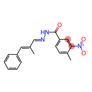 3-nitro-4-methyl-N'-(2-methyl-3-phenyl-2-propenylidene)benzohydrazide