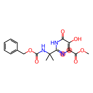 4-pyrimidinecarboxylic acid, 1,6-dihydro-5-hydroxy-2-[1-methyl-1-[[(phenylmethoxy)carbonyl]amino]ethyl]-6-oxo-, methyl ester