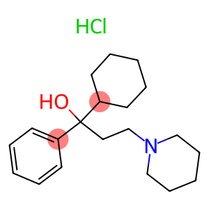 1-phenyl-1-cyclohexyl-3-piperidyl-1-propanolhydrochloride