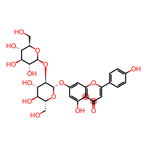 4H-1-Benzopyran-4-one, 7-[(2-O-β-D-glucopyranosyl-β-D-glucopyranosyl)oxy]-5-hydroxy-2-(4-hydroxyphenyl)-