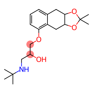 1-[(1,1-Dimethylethyl)amino]-3-[[(3a,4,9,9a-tetrahydro-2,2-dimethylnaphtho[2,3-d]-1,3-dioxol)-5-yl]oxy]-2-propanol