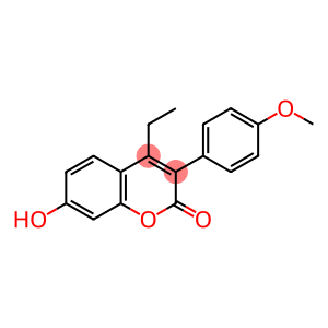 4-ETHYL-7-HYDROXY-3-(P-METHOXYPHENYL)-DIHYDRO-1-BENZOPYRAN-2-ONE
