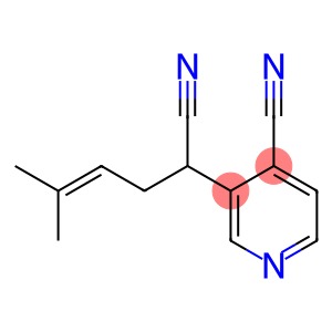 3-Pyridineacetonitrile,  4-cyano--alpha--(3-methyl-2-butenyl)-  (9CI)
