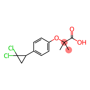 2-(p-(2,2-dichlorocyclopropyl)phenoxy)-2-methylpropionicacid