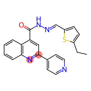 N'-[(5-ethyl-2-thienyl)methylene]-2-(4-pyridinyl)-4-quinolinecarbohydrazide