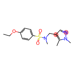 N-[(1,5-dimethyl-1H-pyrazol-4-yl)methyl]-4-ethoxy-N-methylbenzenesulfonamide