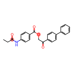 2-[1,1'-biphenyl]-4-yl-2-oxoethyl 4-(propionylamino)benzoate