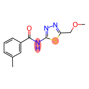 N-[5-(methoxymethyl)-1,3,4-thiadiazol-2-yl]-3-methylbenzamide