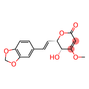 (5R)-6α-[(E)-2-(1,3-Benzodioxol-5-yl)ethenyl]-5,6-dihydro-5α-hydroxy-4-methoxy-2H-pyran-2-one