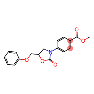 Benzoic acid, 4-[2-oxo-5-(phenoxymethyl)-3-oxazolidinyl]-, methyl ester