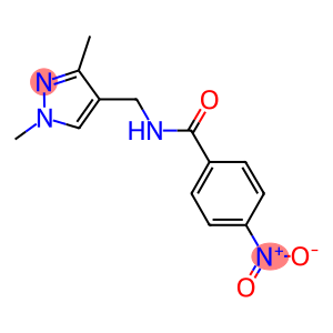 N-[(1,3-dimethyl-1H-pyrazol-4-yl)methyl]-4-nitrobenzamide