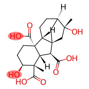 2β,8α-Dihydroxy-1β,8β-dimethylgibbane-1α,4aα,10β-tricarboxylic acid