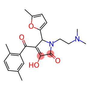 1-(2-(dimethylamino)ethyl)-4-(2,5-dimethylbenzoyl)-3-hydroxy-5-(5-methylfuran-2-yl)-1,5-dihydro-2H-pyrrol-2-one