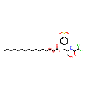 Hexadecanoic acid, 2-[(dichloroacetyl)amino]-3-hydroxy-1-[4-(methylsulfonyl)phenyl]propyl ester, [R-(R*,R*)]- (9CI)