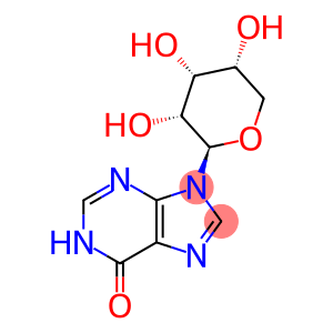 6H-Purin-6-one, 1,9-dihydro-9-β-D-ribopyranosyl- (9CI)