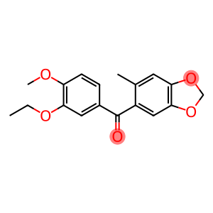 Methanone, (3-ethoxy-4-methoxyphenyl)(6-methyl-1,3-benzodioxol-5-yl)-
