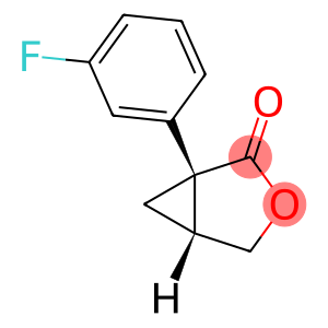 3-Oxabicyclo[3.1.0]hexan-2-one, 1-(3-fluorophenyl)-, (1S,5R)-