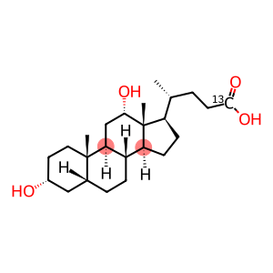 3α,12α-dihydroxy-(5β)-[24-13C]cholan-24-oic acid