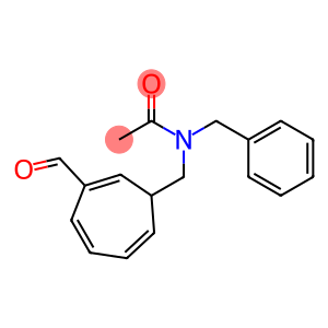 N-[(3-Formyl-2,4,6-cycloheptatrien-1-yl)methyl]-N-(phenylmethyl)acetamide