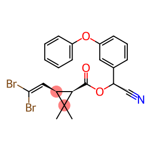 (S)-a-cyano-3-phenoxybenzyl (1R)-cis-3-(2,2-dibromovinyl)-2,2-dimethylcyclopropanecarboxylate
