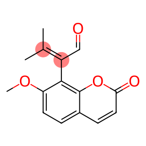 2-(7-methoxy-2-oxo-chromen-8-yl)-3-methyl-but-2-enal