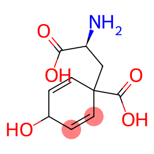2,5-Cyclohexadiene-1-propanoic acid, α-amino-1-carboxy-4-hydroxy-, (αS,1α,4α)-
