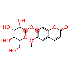 7-(beta-D-Glucopyranosyloxy)-6-methoxycoumarin