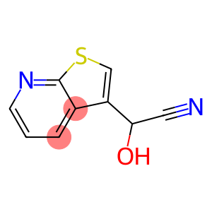 Thieno[2,3-b]pyridine-3-acetonitrile, -alpha--hydroxy- (9CI)