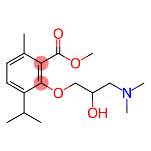 3-[2-Hydroxy-3-(dimethylamino)propoxy]-p-cymene-2-carboxylic acid methyl ester