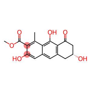 (-)-5,6,7,8-Tetrahydro-3,6,9-trihydroxy-1-methyl-8-oxo-2-anthracenecarboxylic acid methyl ester