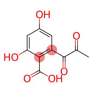 2,4-dihydroxy-6-(1,2-dioxopropyl)benzoic acid
