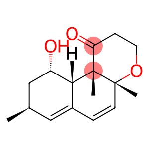 2,3,4a,8,9,10,10aβ,10b-Octahydro-10α-hydroxy-4aβ,8β,10bβ-trimethyl-1H-naphtho[2,1-b]pyran-1-one