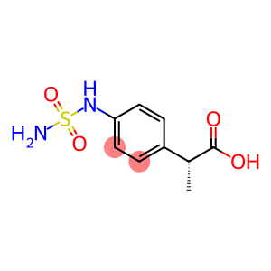 Benzeneacetic acid, 4-[(aminosulfonyl)amino]--alpha--methyl-, (-alpha-R)- (9CI)