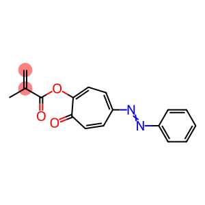 Methacrylic acid=7-oxo-4-(phenylazo)-1,3,5-cycloheptatrien-1-yl ester