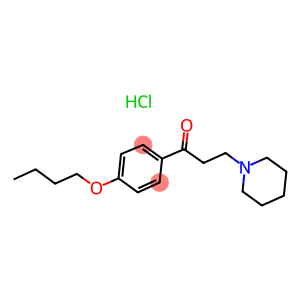4-butoxy-3-piperidinopropiophenone hydrochloride