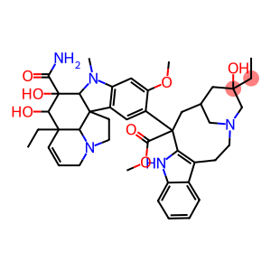 Vincaleukoblastine, 3-(aminocarbonyl)-O4-deacetyl-3-de(methoxycarbonyl)-