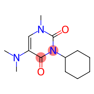 2,4(1H,3H)-Pyrimidinedione, 3-cyclohexyl-5-(dimethylamino)-1-methyl-