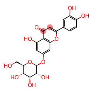 2-(3,4-dihydroxyphenyl)-7-(beta-D-glucopyranosyloxy)-5-hydroxy-4H-1-benzopyran-4-one