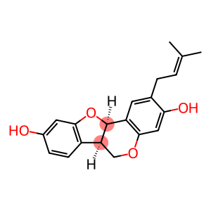6H-Benzofuro[3,2-c][1]benzopyran-3,9-diol, 6a,11a-dihydro-2-(3-methyl-2-buten-1-yl)-, (6aR,11aR)-