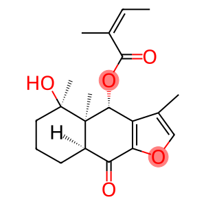 (Z)-2-Methyl-2-butenoic acid (4S)-4,4a,5,6,7,8,8aβ,9-octahydro-5α-hydroxy-3,4aβ,5-trimethyl-9-oxonaphtho[2,3-b]furan-4β-yl ester